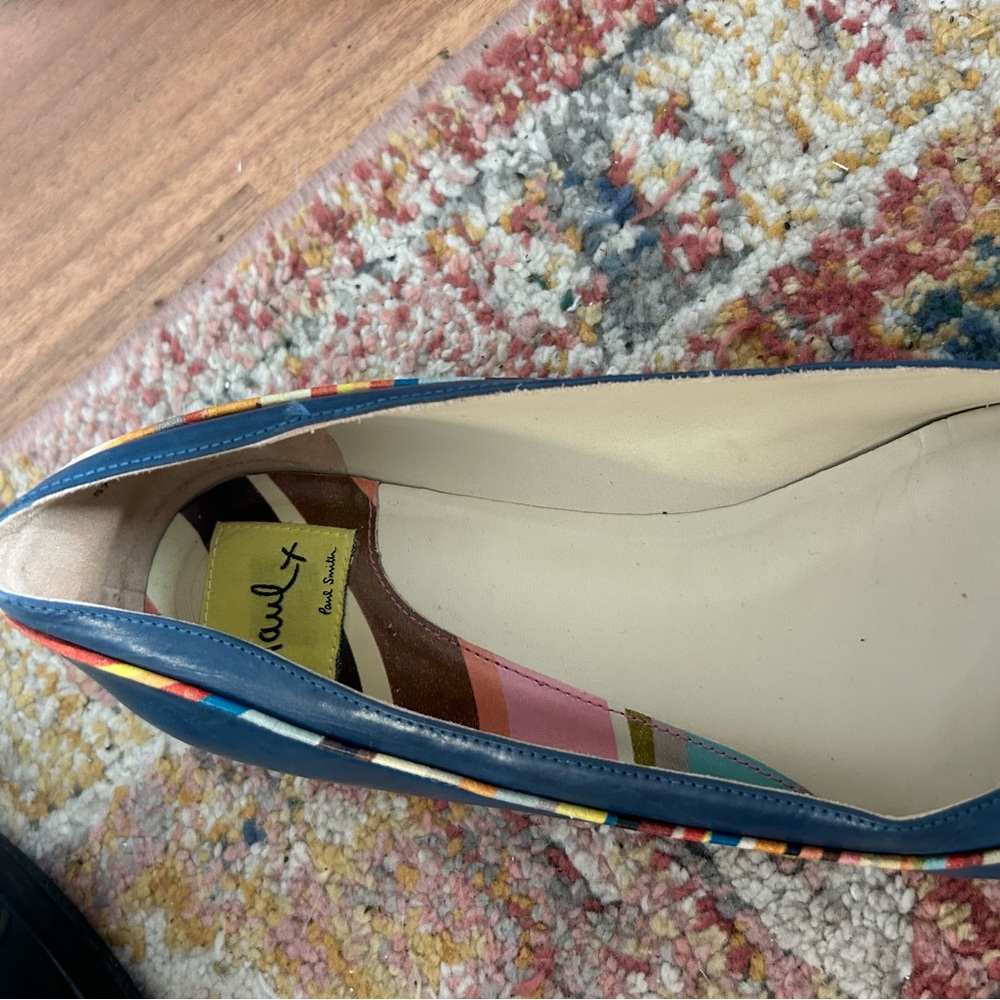 Lightly used Paul Smith classic navy leather loafers - Picture 2 of 4